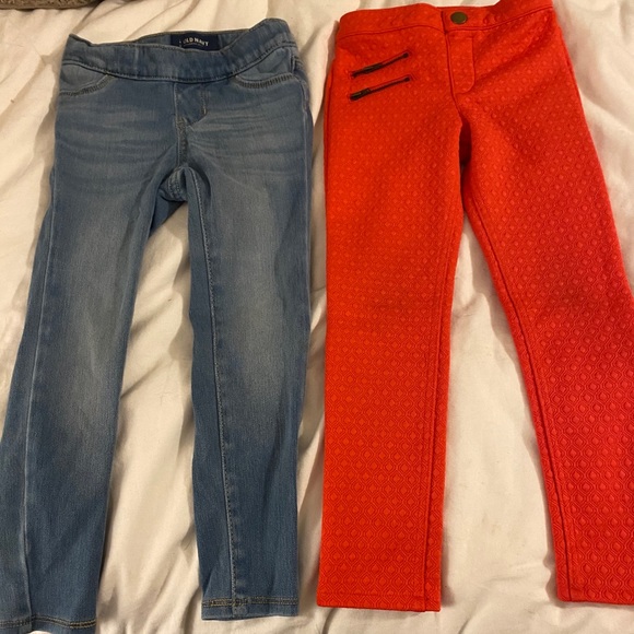 2 pairs 5t jeggings - Picture 1 of 5